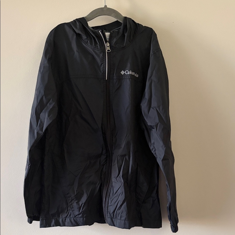 Boys Columbia Hooded Rain Jacket SZ M (10-12)